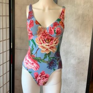 Manuel Canovas French Floral One Piece Swim Suit